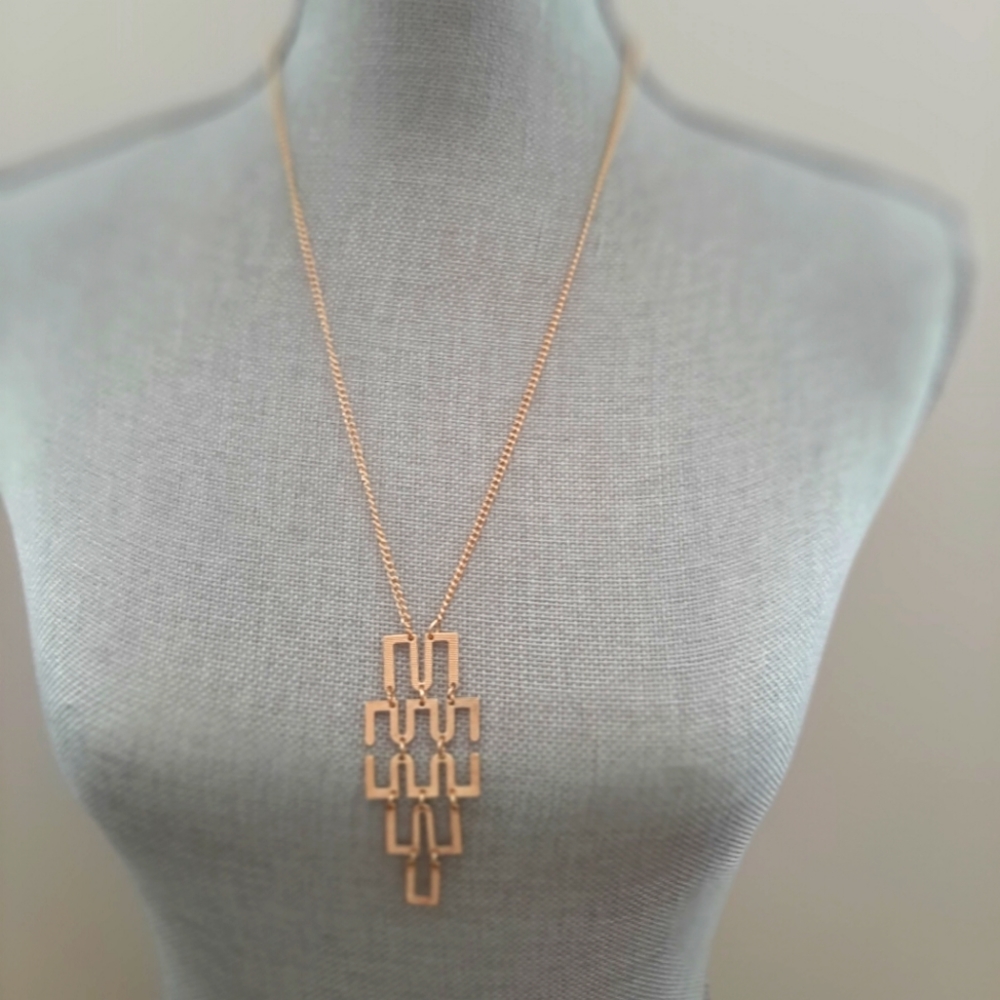 Long Gold Fashion Necklace